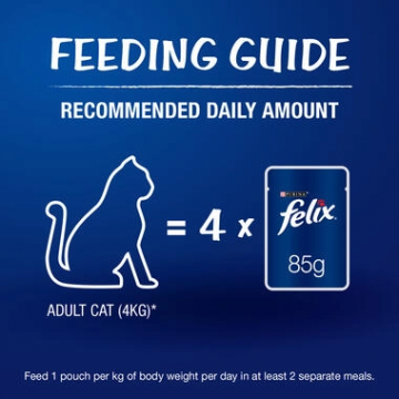Felix Cat Wet Food Tuna in Jelly Adult 85g (24 packs)